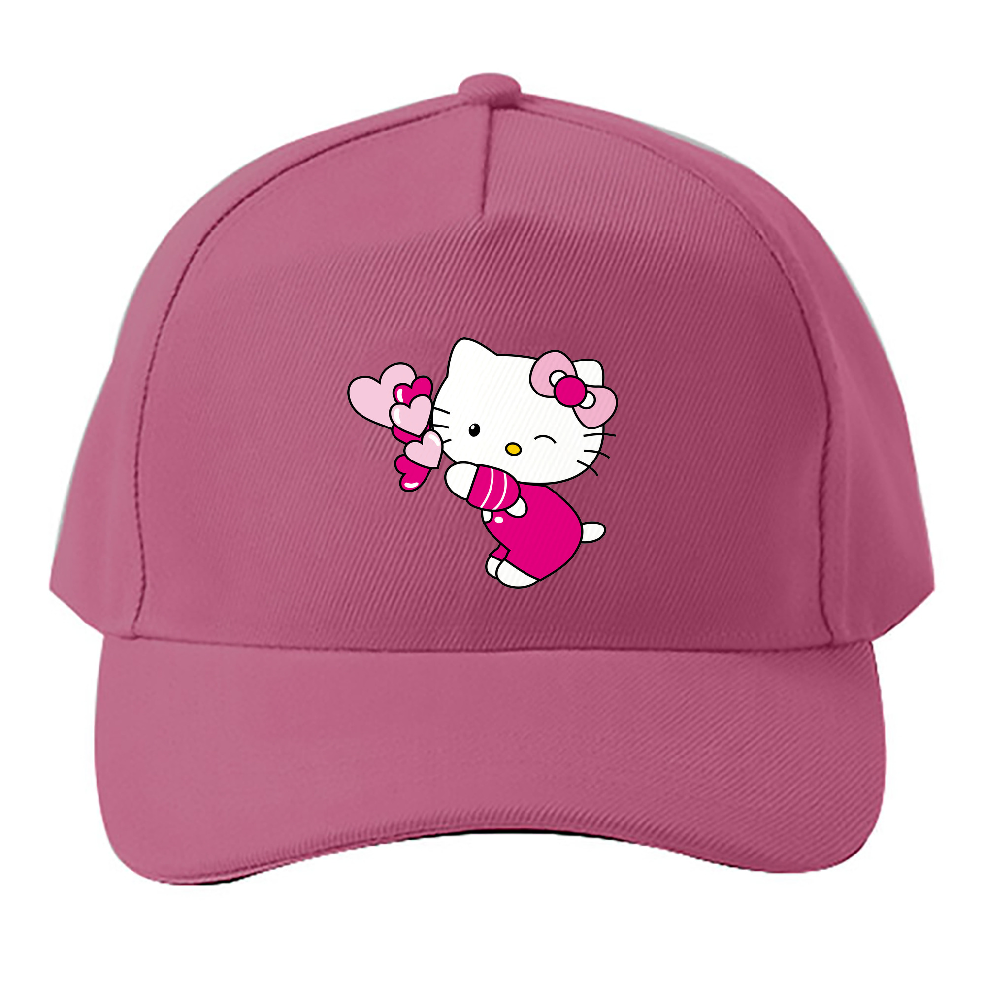 （画像用） Hello Kitty ハローキティ ベースボールキャップ 綿100％ 男女兼用 帽子 スポーツ